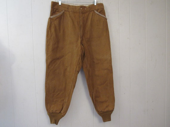 Vintage pants, hunting pants, 1950s hunting pants,