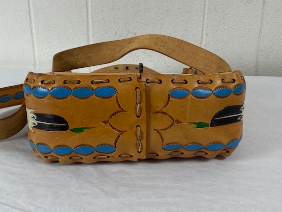 Vintage purse, hippie purse, 1970s purse, Indian … - image 9