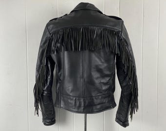 STUDIO ID FRINGE JACKET - Giacca Di Pelle - Black/nero - Foto 7