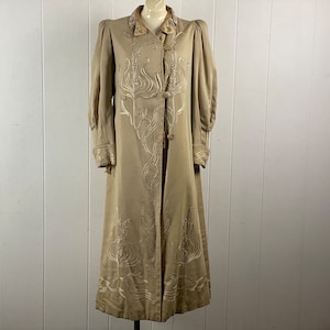 Edwardian coat, size medium, antique jacket, 1900s jacket, Edwardian jacket, puffed shoulders, Victorian jacket, vintage clothing