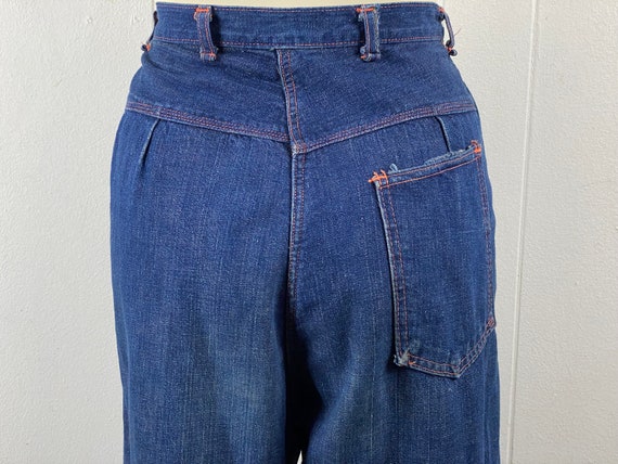 Vintage pants, 28" waist, 1940s pants, side zip j… - image 9