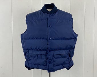 Gilet Bouffant Vintage Schott NYC - Homme, Taille XL, Multicolore, Polyester