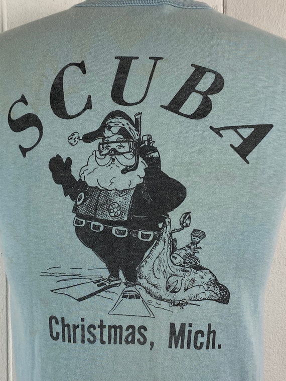 Vintage t shirt, 1970s t shirt, Scuba t shirt, Ch… - image 5