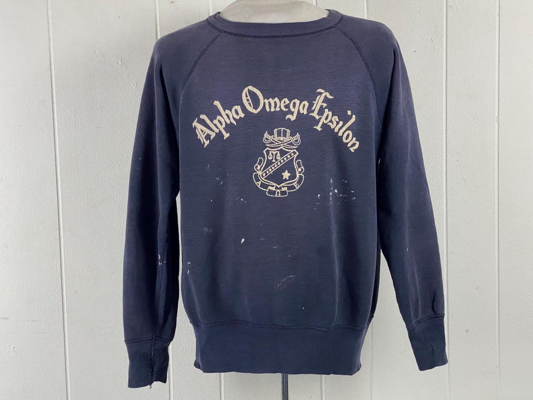 Vintage Sweatshirt, Size Large, Fraternity Sweatshirt, 1950s