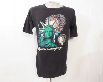 T-shirt Vintage Gros Pomme New York - Taille XL - Marque Screen Stars - Années 70/80 - Occasion Très Bon état