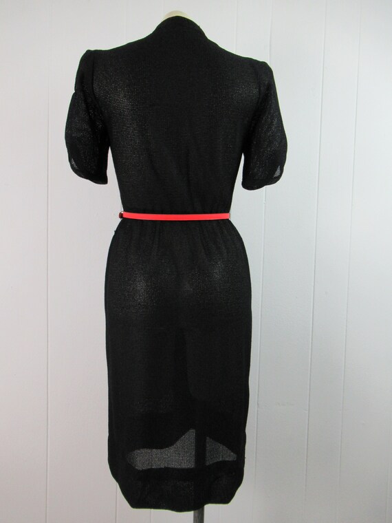 Vintage dress, 1970s dress, black and red dress, … - image 6