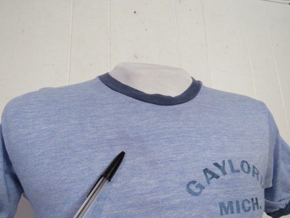 Vintage t shirt, Gaylord Michigan, 1970s t shirt,… - image 3