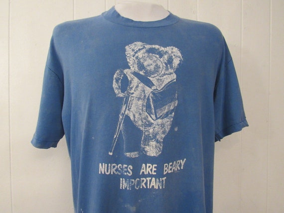 Vintage t shirt, 80s t shirt, maimed Polo bear, Po