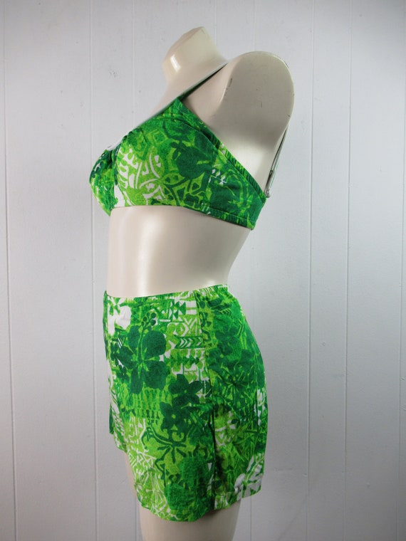 Vintage swimsuit, vintage bikini, 1960s 2 piece b… - image 3