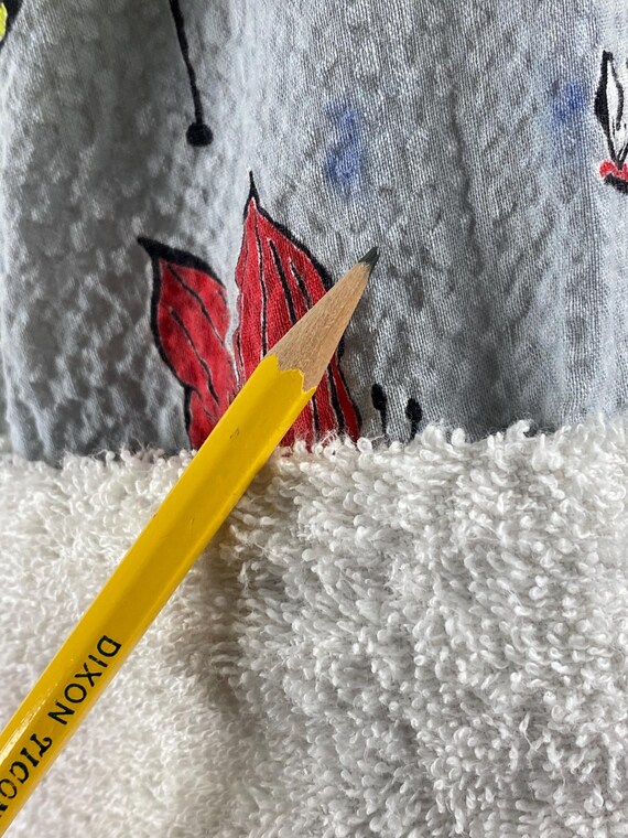 Vintage robe, size large, 1950s robe, butterfly r… - image 5