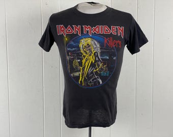 Iron Maiden World Tour 1982 F/B Smoke T-shirt - Etsy