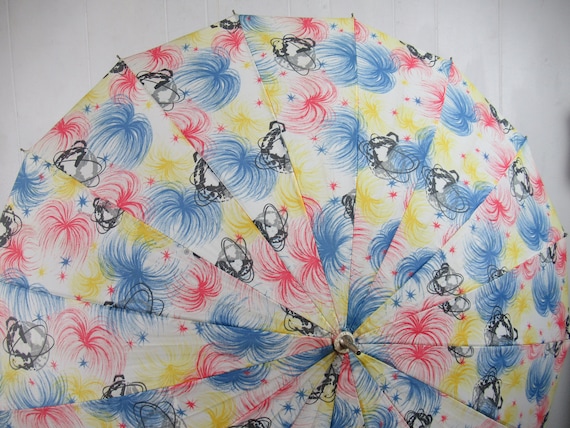 Vintage umbrella, 1960s umbrella, New York World'… - image 5