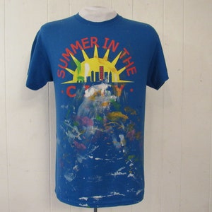 Vintage t shirt, Artist t shirt, Detroit t shirt, painter&#39;s t shirt, summer i9n the city, vintage clothing, size large