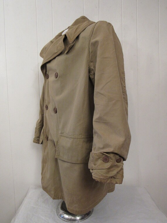 Vintage coat, 1940s Mackinaw coat, 1940s double b… - image 3