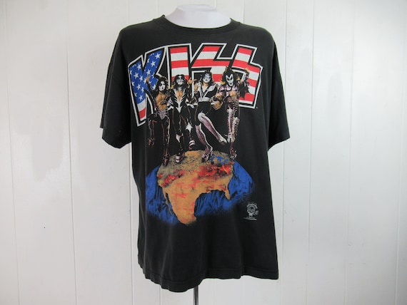 Vintage t shirt, Kiss t shirt, concert t shirt, De