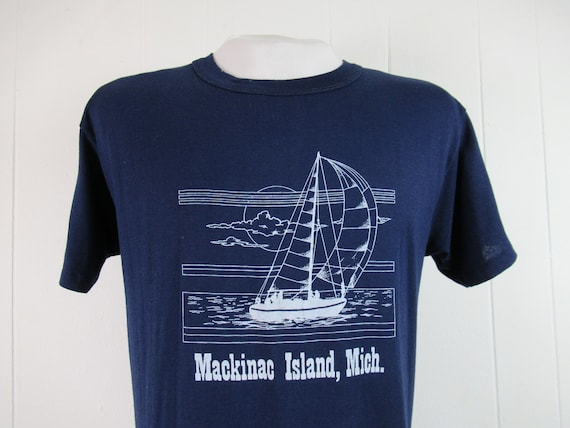 Vintage t shirt, 1980s t shirt, Mackinac Island t… - image 1