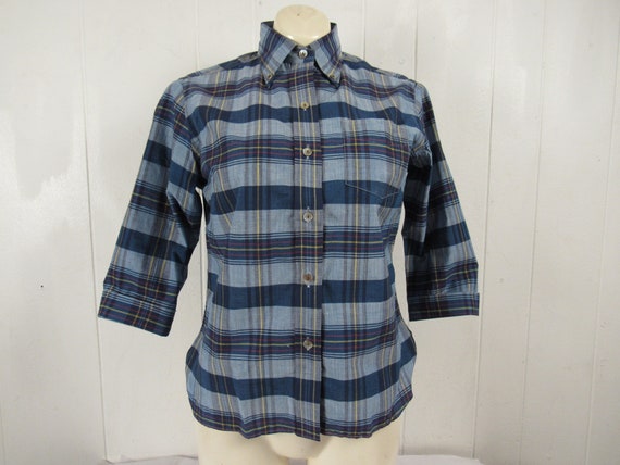 Vintage Shirt, M, Madras Shirt, 1960s Shirt, Madras Plaid, Vintage Madras, Women's Shirt, Vintage Clothing, Size Medium, NOS - Etsy Vintage Shirt, M, Madras Shirt, 1960s Shirt, Madras Plaid, Vintage Madras, Women's Shirt, Vintage Clothing, Size Medium, NOS - Etsy