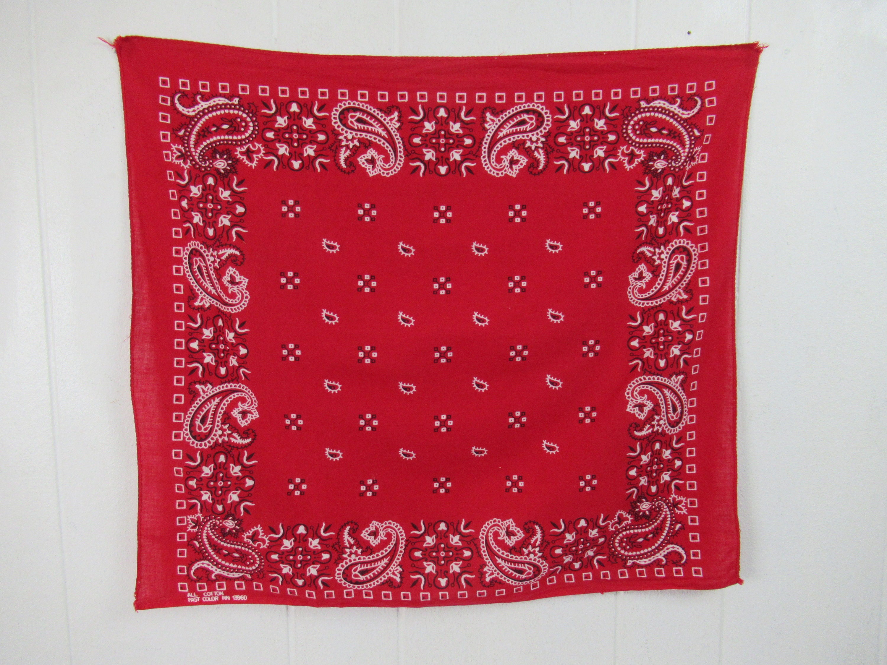 3 Vintage Bandana Vintage Bandana 1960s Bandana Matching Etsy