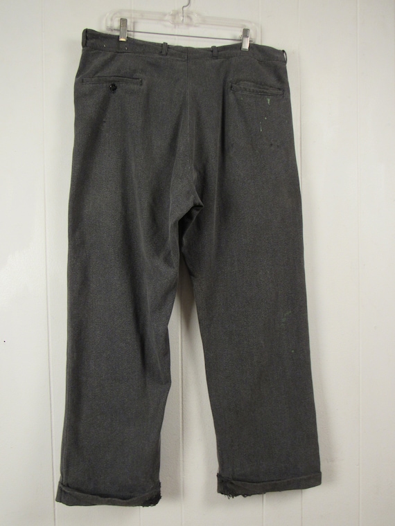 Vintage work pants, 1930s pants, Pepperell Battle… - image 6