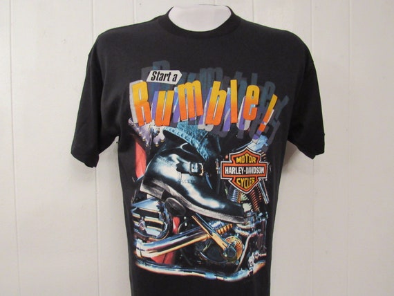 Vintage T Shirt, Motorcycle T Shirt, Harley Davidson T Shirt