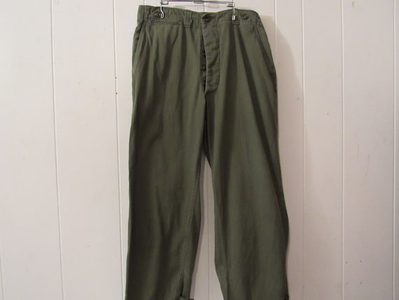 Vintage pants, Army pants, 1950s pants, Military p