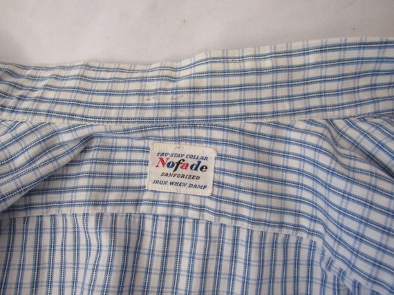 Vintage shirt, 1940s shirt, button down shirt, bl… - image 5