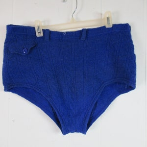 Vintage swimsuit, 1940s swimsuit, bathing suit, blue swimsuit, B.V.D. bathing suit, vintage clothing, size large