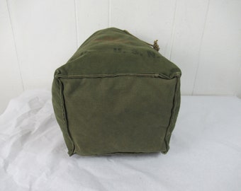 Vintage Bag, 1940s Bag, U.S.N. Bag, M.D. Stencil, Red Cross, Tote