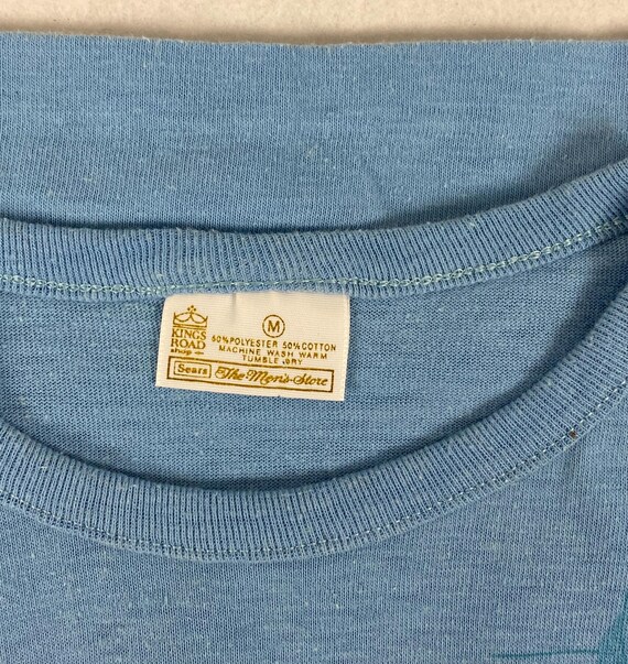Vintage t-shirt, size medium, 1950s street scene,… - image 9