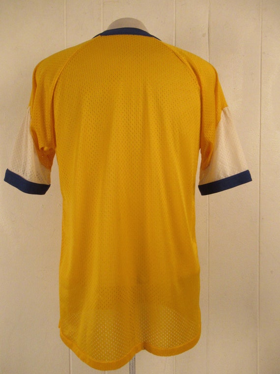 Vintage t shirt, 1970s t shirt, yellow shirt, per… - image 4