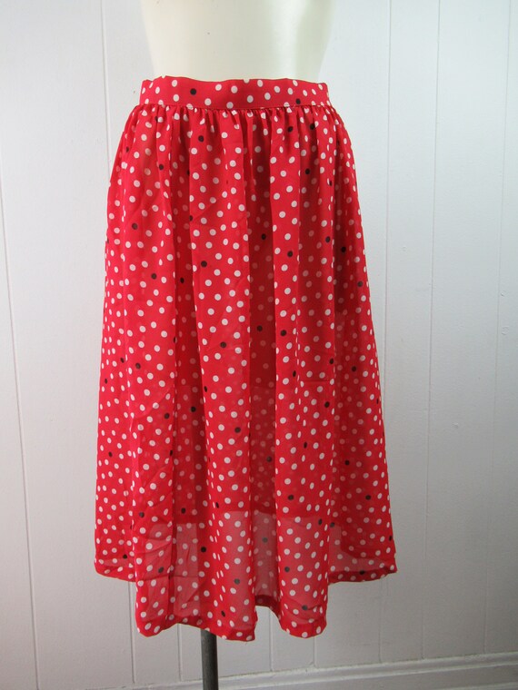 Vintage outfit, polka dot skirt suit, skirt and b… - image 6