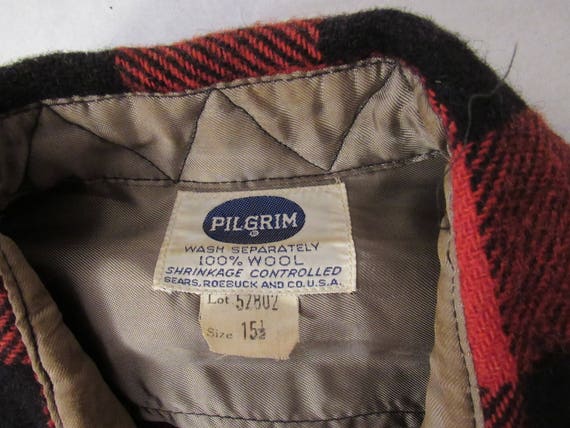 Vintage shirt, plaid shirt, 1950s shirt, Pilgrim … - image 6