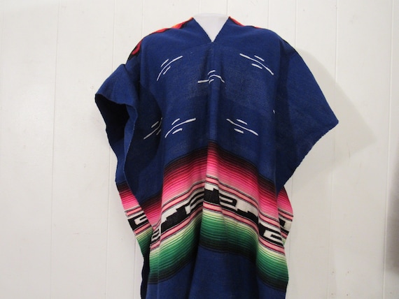 Vintage poncho, Serape Saltillo, southwestern ponc