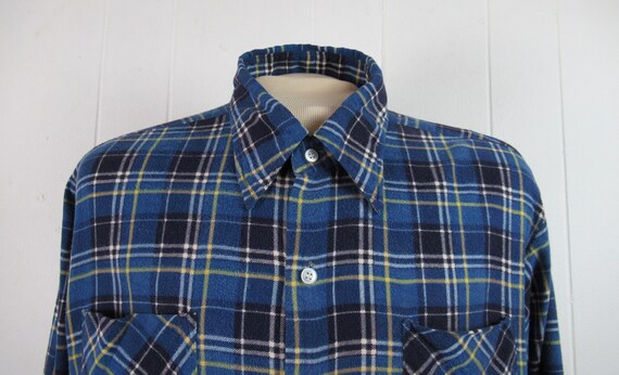 Vintage shirt, flannel shirt, cotton flannel shir… - image 2