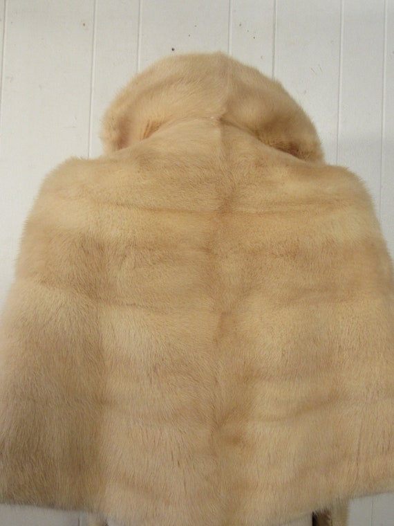 Vintage fur, fur stole, mink fur stole, blonde mi… - image 4