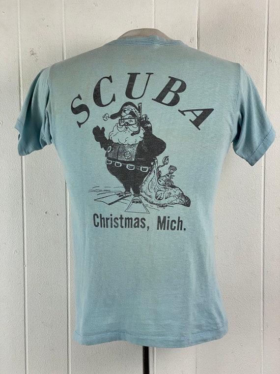 Vintage t shirt, 1970s t shirt, Scuba t shirt, Ch… - image 4