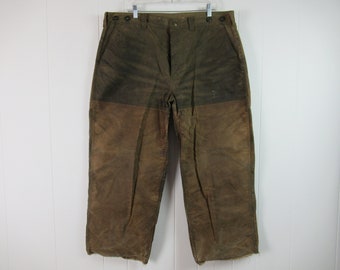 Vintage pants, Filson pants, vintage Filson, tin cloth pants, hunting pants, vintage clothing, size 40 x 27.5