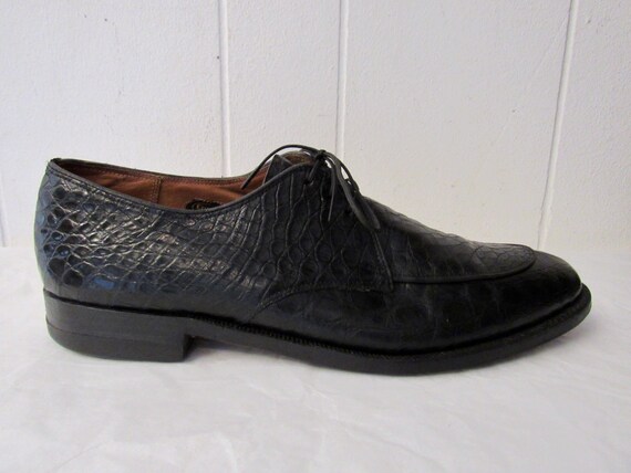 Escarpins En Crocodile Vintage MAISON ARGENCES Années 1950 - Taille 39 Couleur Miel