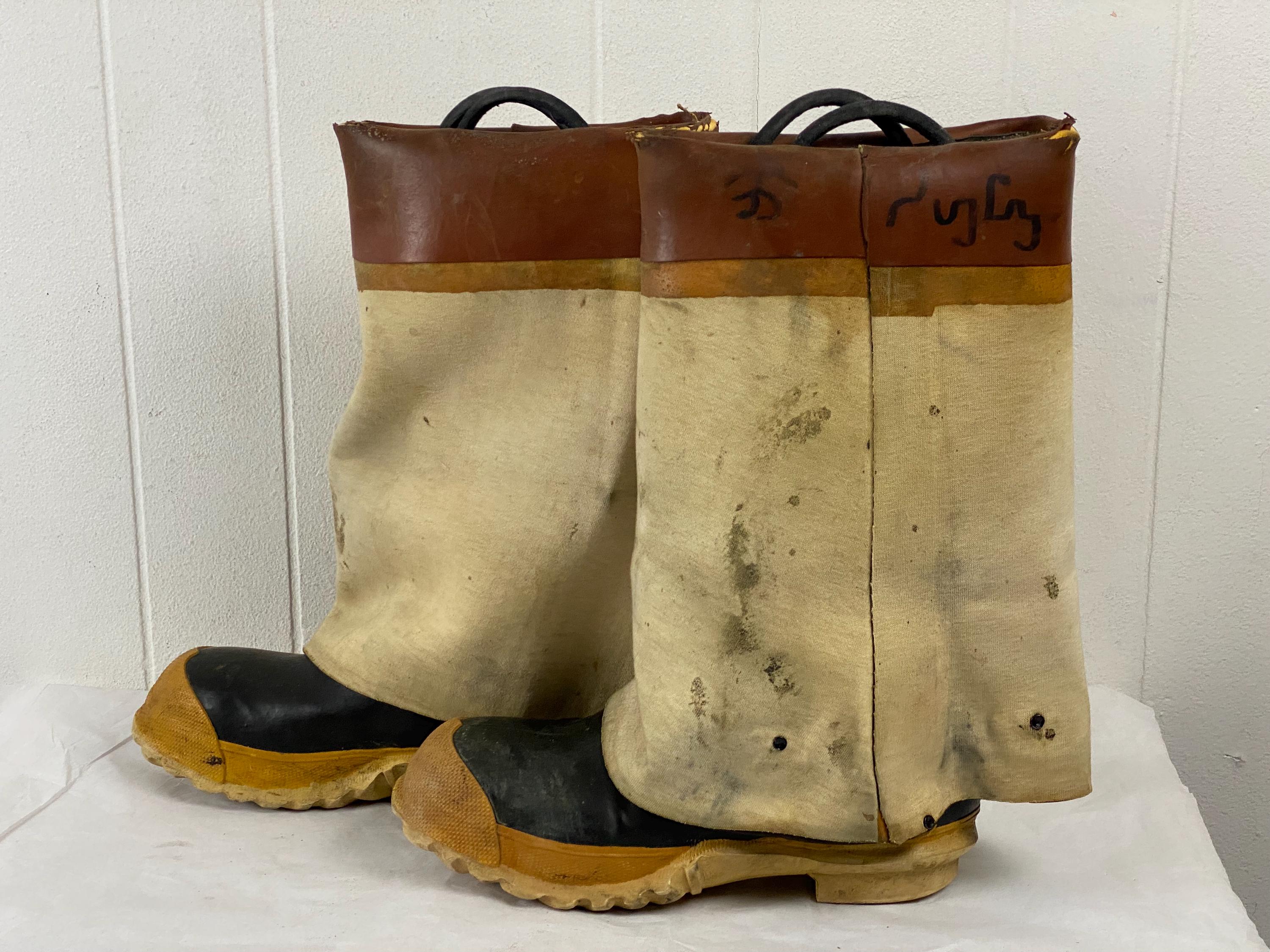 Vintage Ranger Firemans Boots, Size 10, Ranger Firemaster 