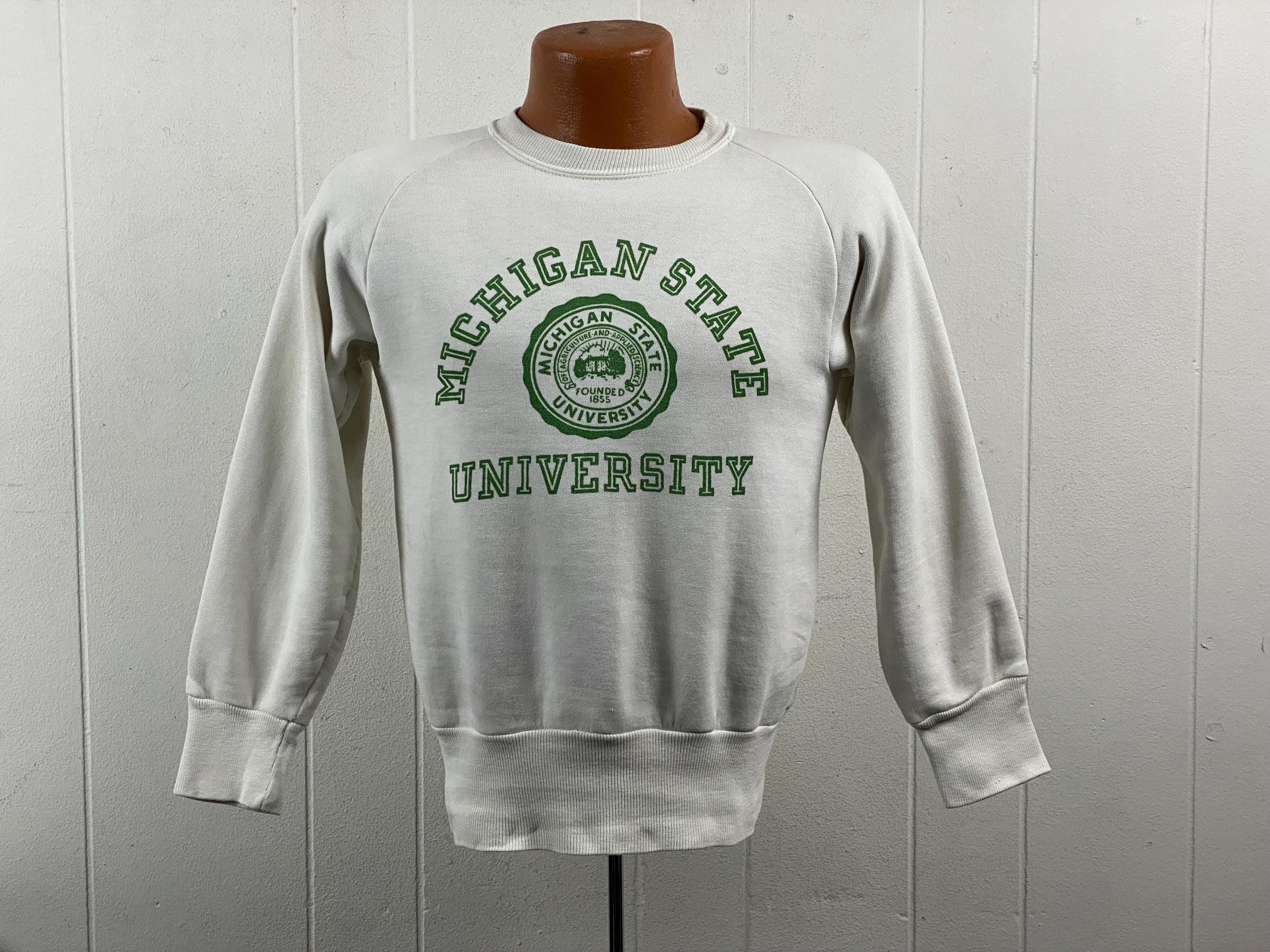 1950s Sweatshirt, Size Small, Michigan State University Sweatshirt