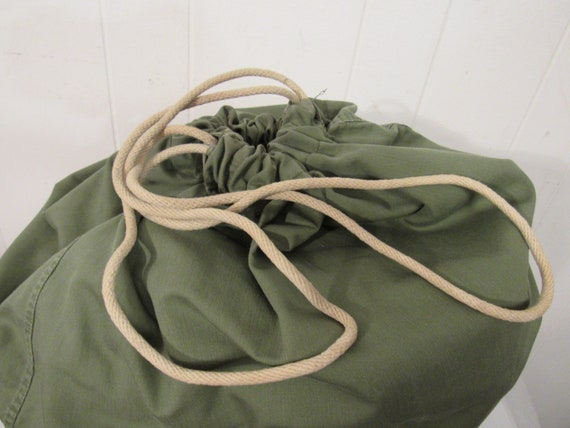 Vintage bag, vintage knapsack, U.S. military bag,… - image 8
