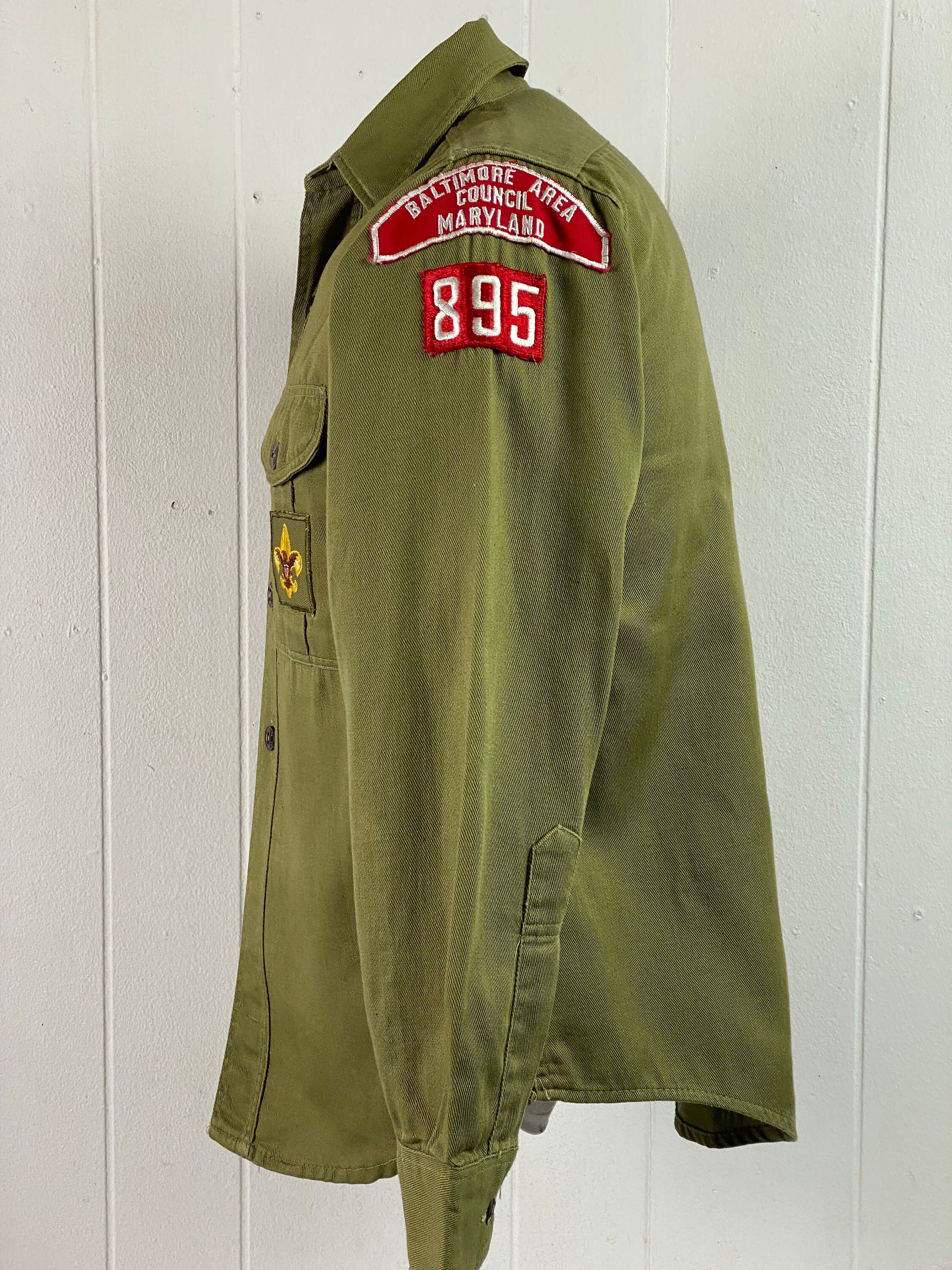 Vintage Shirt, Boy Scout Shirt, 1960s Shirt, Shirt With