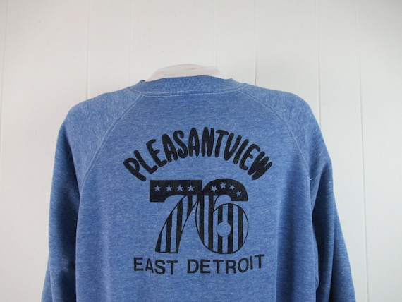 Vintage sweatshirt, 1970s sweatshirt, Detroit t sh