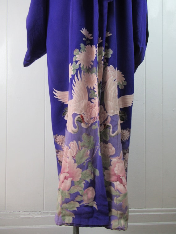 Vintage kimono, silk kimono, vintage robe, Asian … - image 10