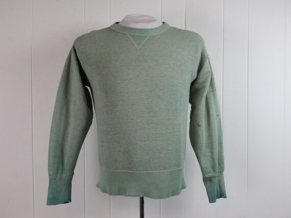 Vintage sweatshirt, 1950s sweatshirt, distressed s