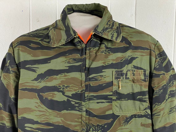 Vintage Jacket, Size 44, Tiger Stripe Jacket, Camouflage