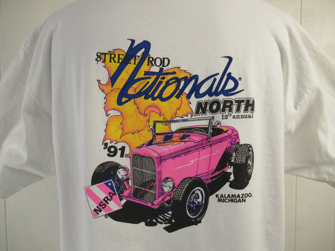 Vintage T Shirt, Hot Rod T Shirt, Michigan T Shirt, Street Rod