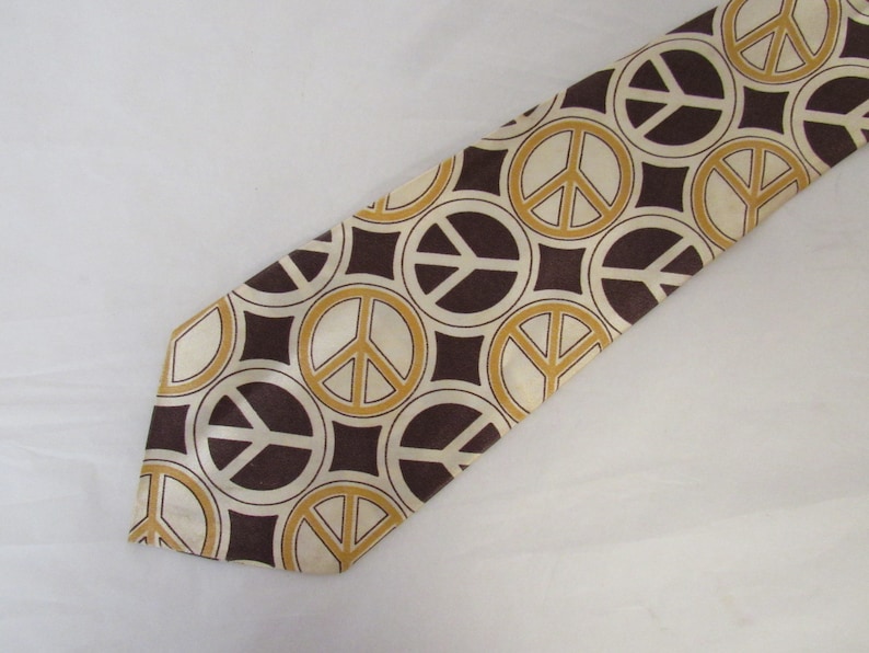 Vintage slips, vintage slips, fredstecken, 1960-tals slips, motkulturslips, hippieslips, vintagekläder bild 1