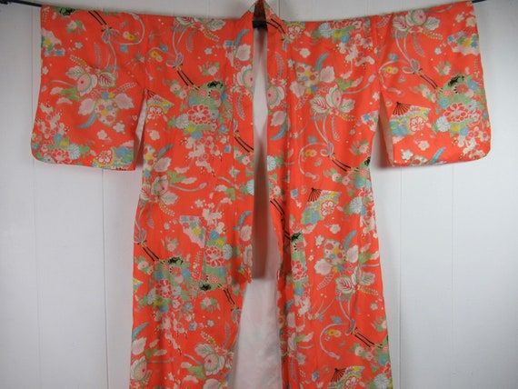 Vintage kimono, vintage robe, cotton kimono, 1960s