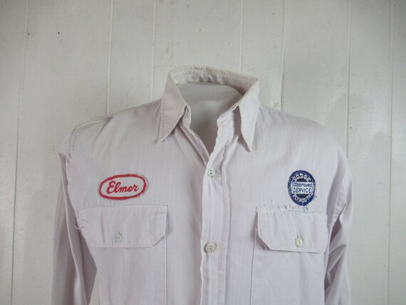 VINTAGE SHIRT, 1940s shirt, Dodge Plymouth, Elmer,